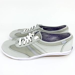 KEDS Spring Step Size 9 Women’s Lace-Up Sneakers Light Gray Cushioned Footbed